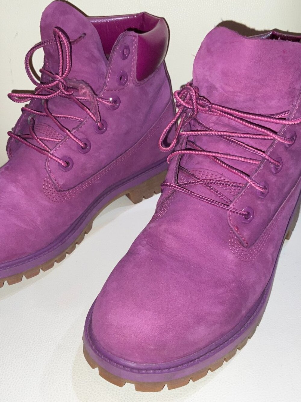 Timberland® Premium 6-Inch Waterproof Boot Size 6, Bright Purple